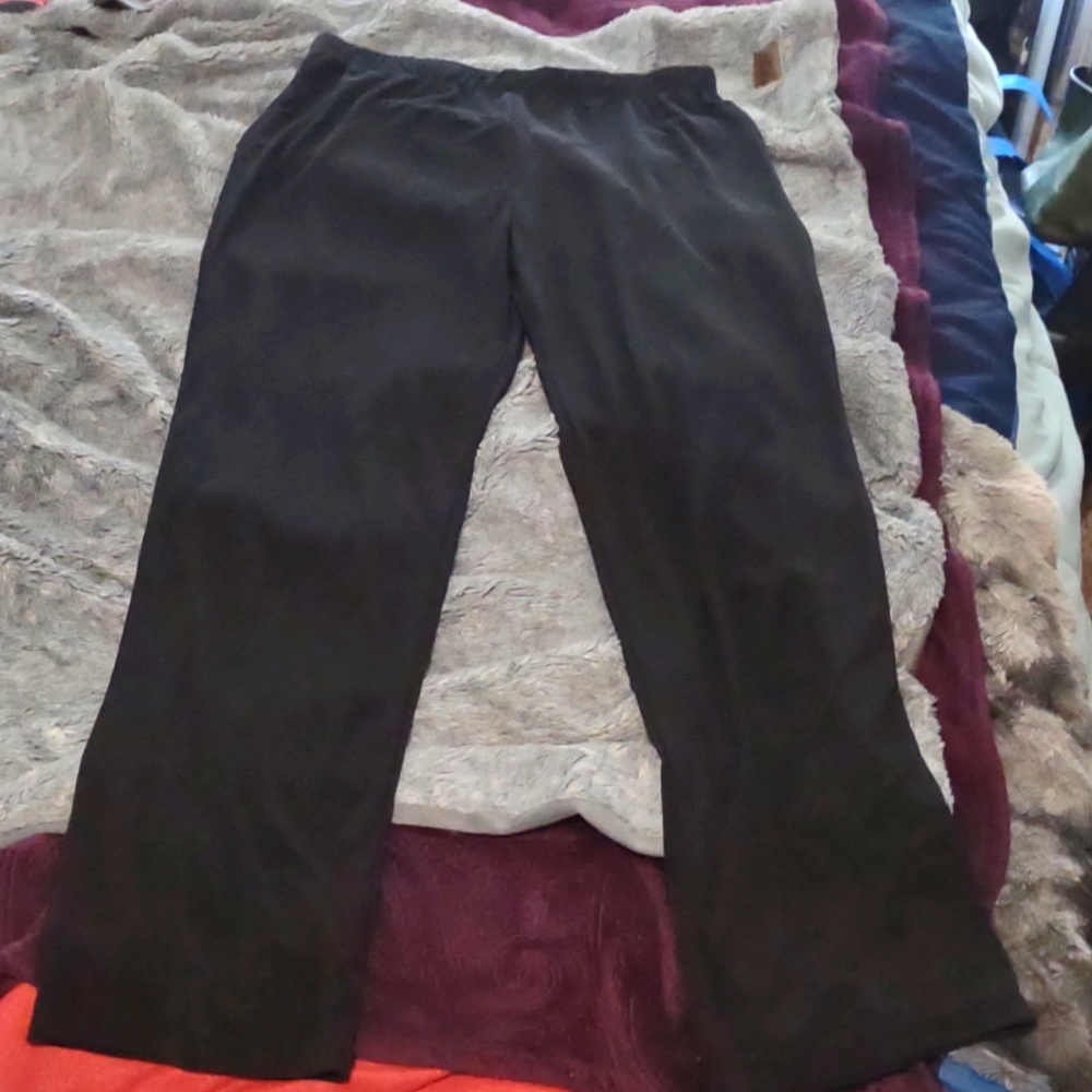 Black flare pants